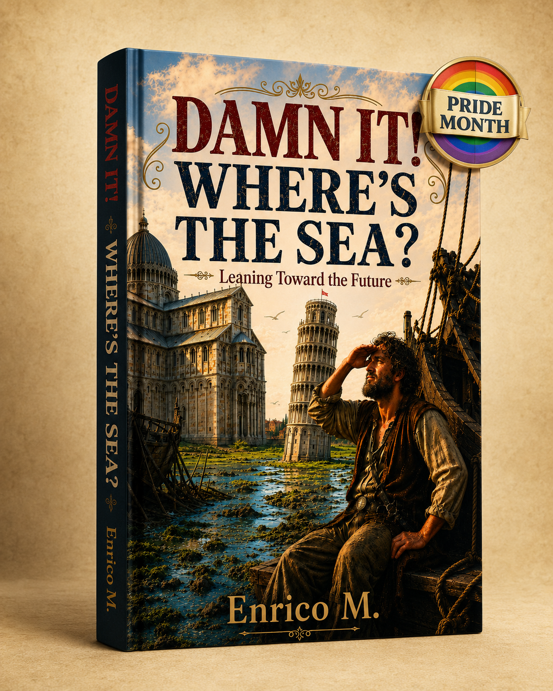 3D mockup of DAMN IT! WHERE'S THE SEA?